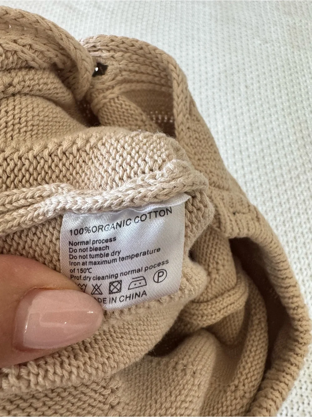 Cozy Knit Button-Front One-Piece in Light Brown